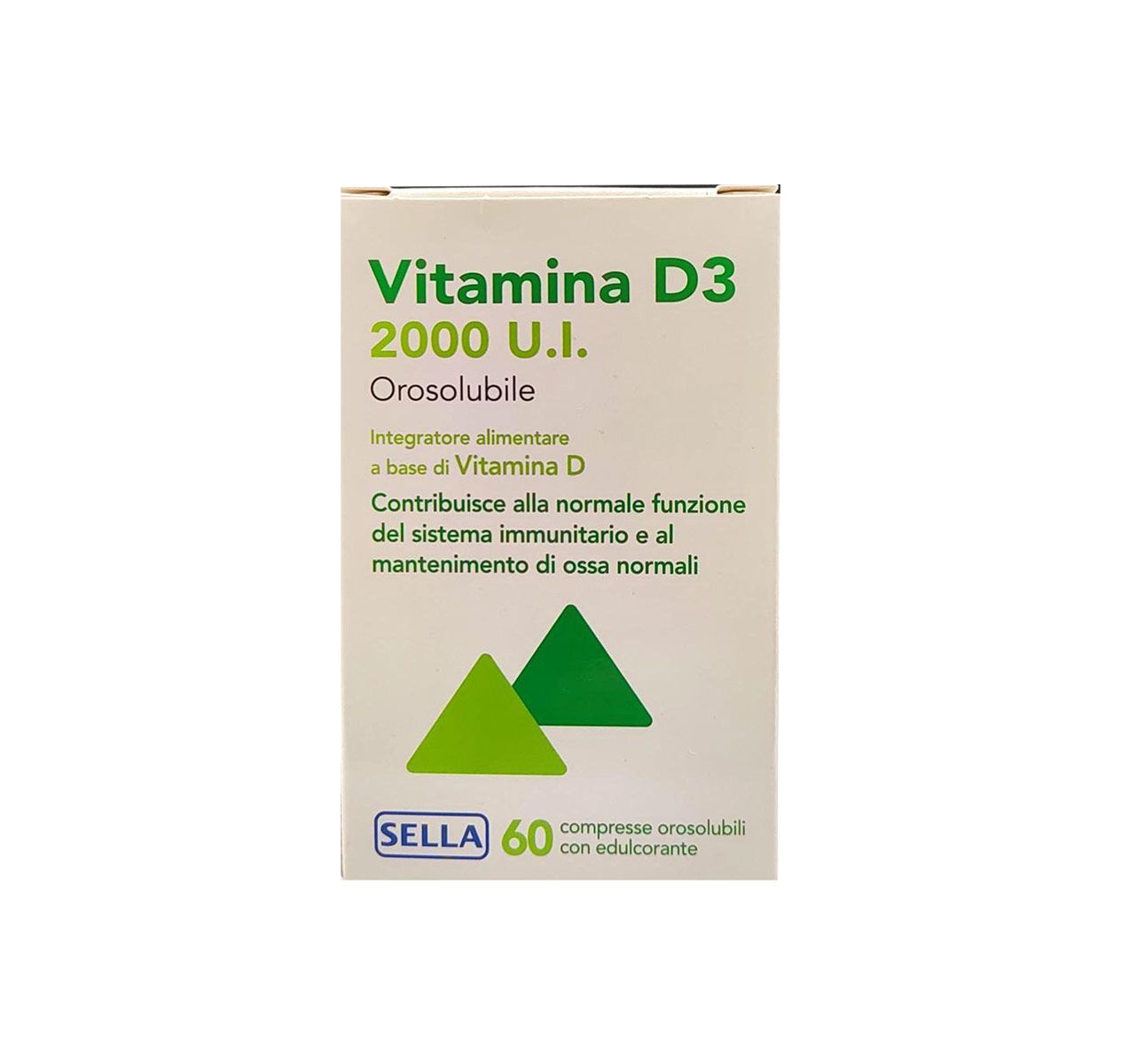 Sella Vitamina D3 2000ui Orosolubile Integratore Ossa 60 Compresse