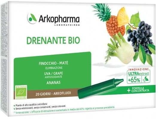 Arkofarm Arkopharma Arkofluidi Integratore Drenante Bio 20 Fiale