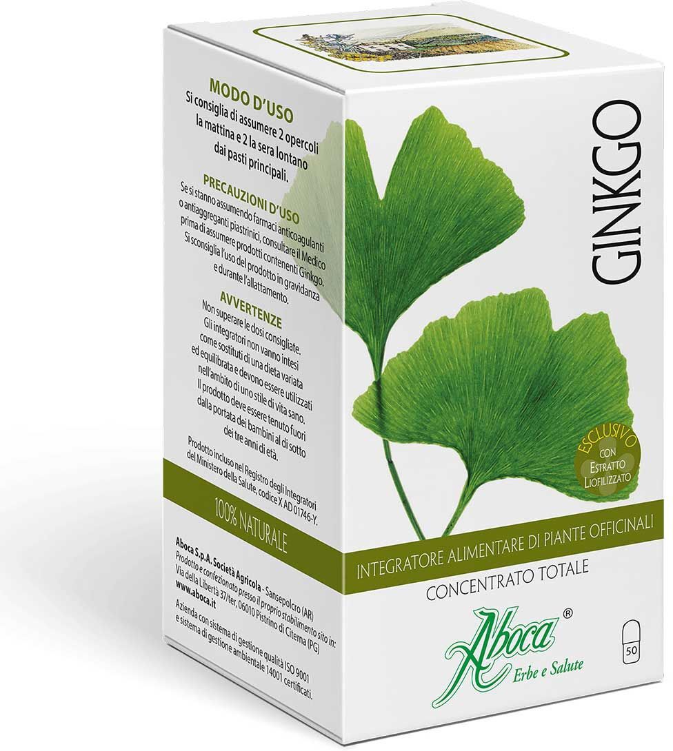 Aboca Ginkgo Integratore Microcircolo 50 Opercoli