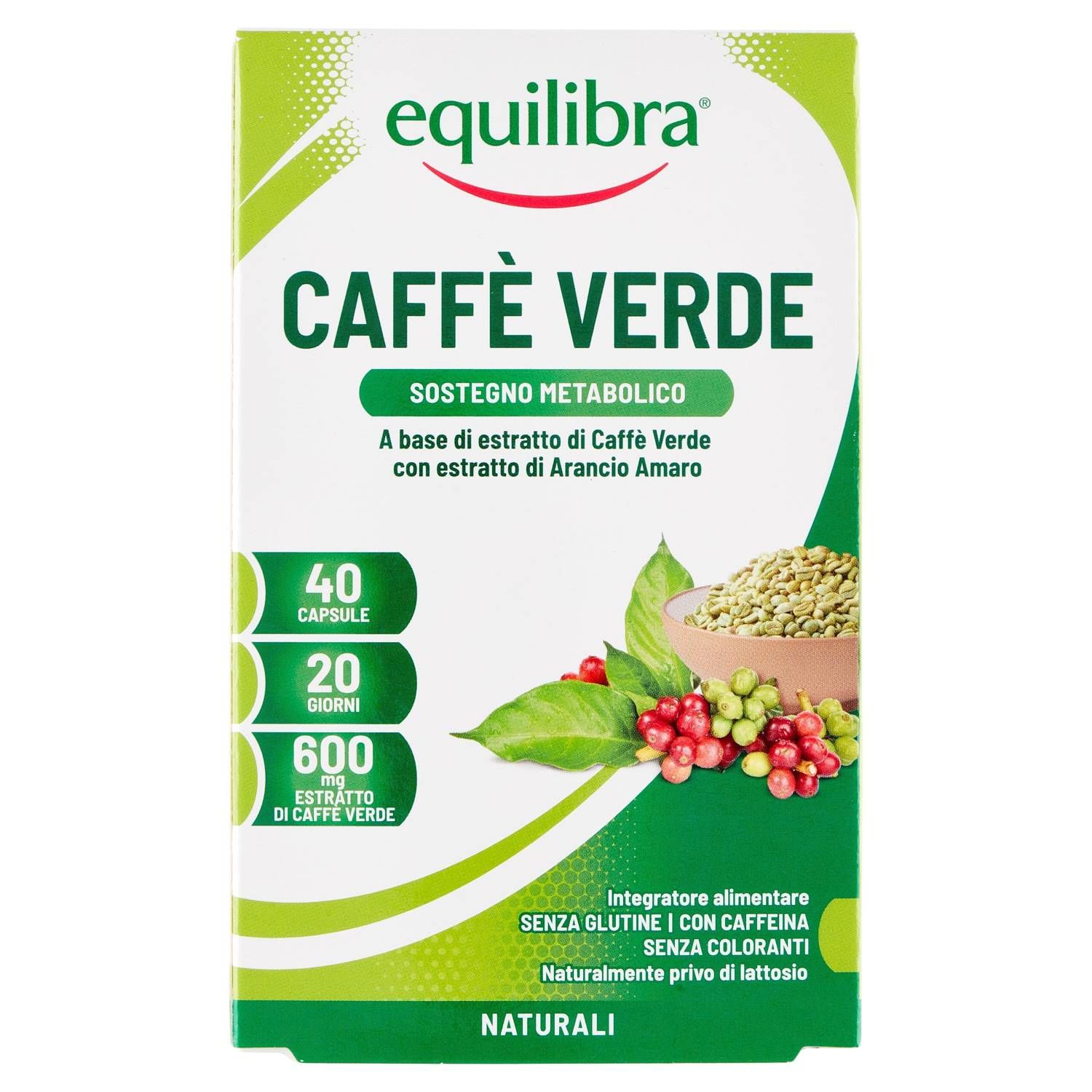 Equilibra Caffè Verde Integratore Metabolico 40 Capsule