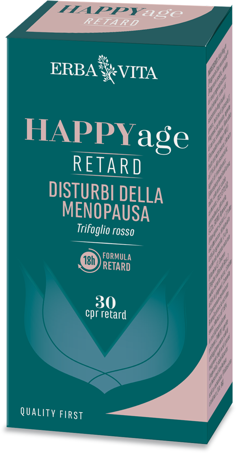 Erba Vita Happy Age Retard Integratore Menopausa 30 Compresse