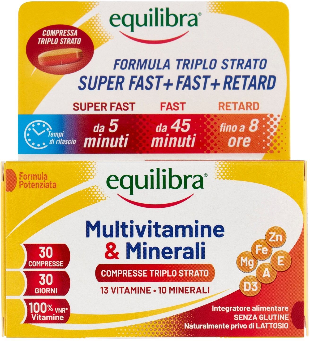 Equilibra Multivitamine E Minerali 30 Compresse Triplo Strato