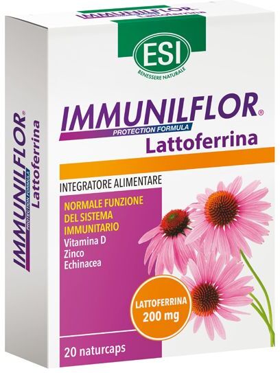 Esi Immunilflor Lattoferrina Integratore Difese Immunitarie 20 Capsule