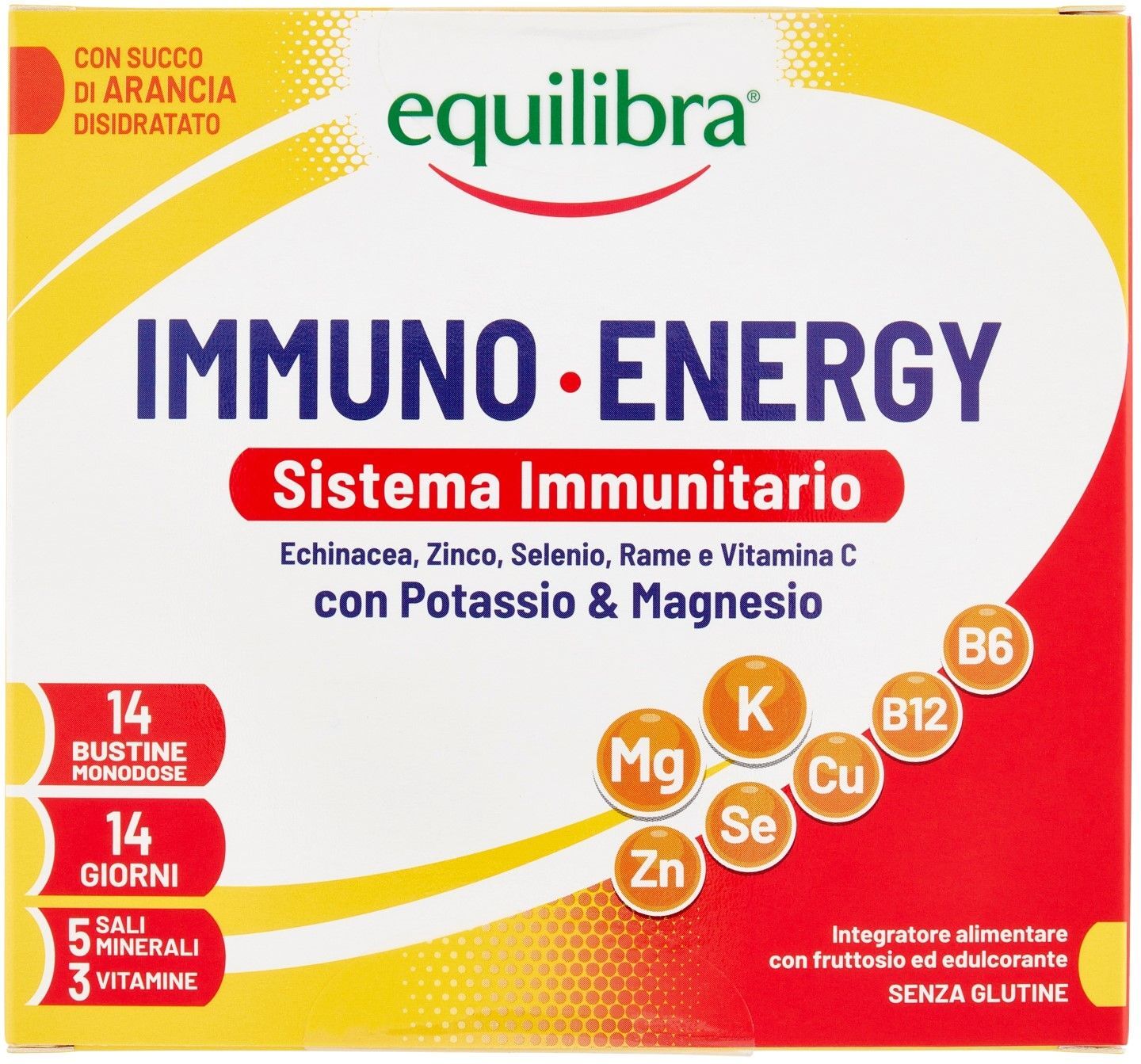 Equilibra Immuno Energy Integratore Potassio E Magnesio 14 Bustine Monodose