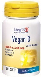 Longlife Vegan D Integratore Ossa 60 Compresse