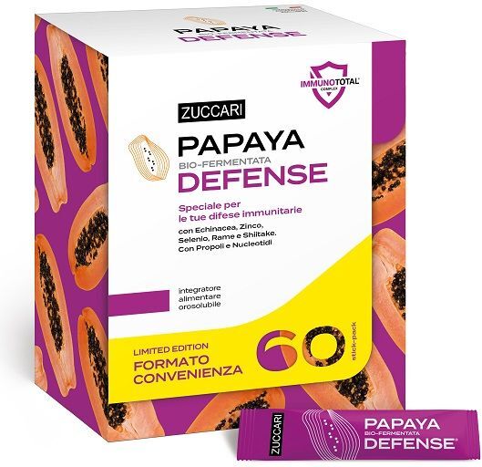 Zuccari Papaya Defense Integratore Difese Immunitarie 60 Stick-pack