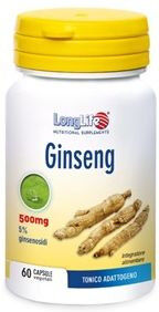 Longlife Ginseng 5% Integratore Tonico 60 Capsule