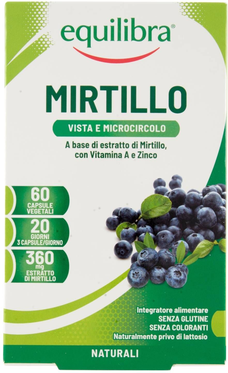 Equilibra Mirtillo Integratore Vista 60 Capsule