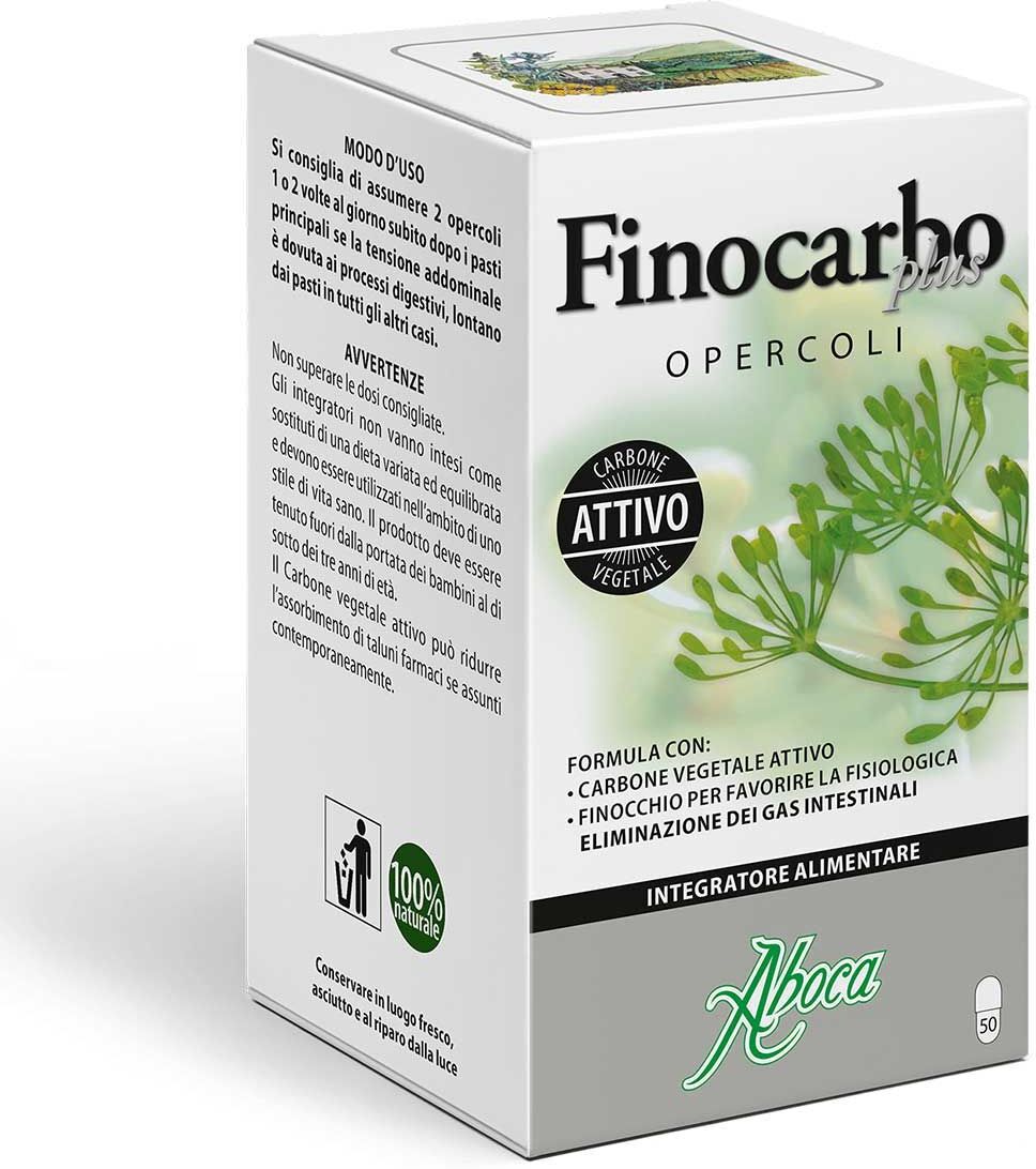 Aboca Finocarbo Plus Integratore Salute Intestinale 50 Opercoli