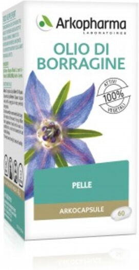 Arkofarm Arkopharma Olio Di Borragine Integratore Pelle 60 Arkocapsule