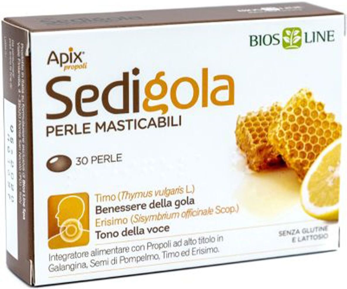 Bios Line Sedigola Integratore Benessere Gola 30 Perle