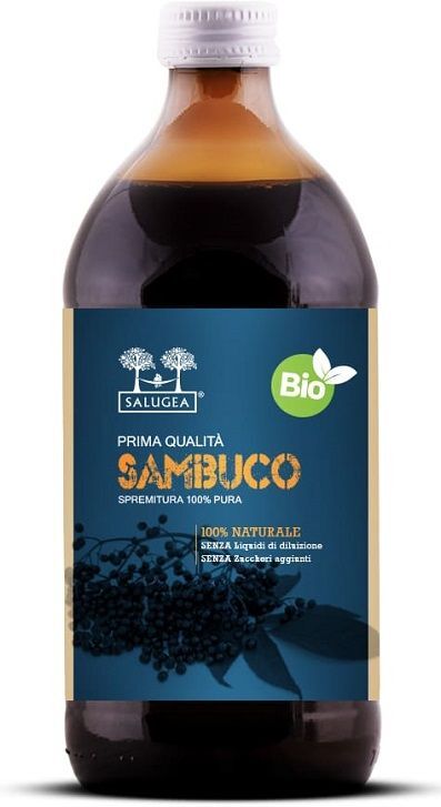 Salugea Succo Sambuco Bio Integratore Difese Immunitarie 500ml