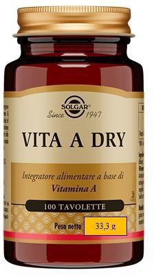 Solgar Vita A Dry Integratore Vitamina A 100 Tavolette