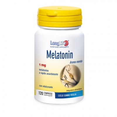 Longlife Melatonin 1 Mg Integratore Melatonina 120 Compresse