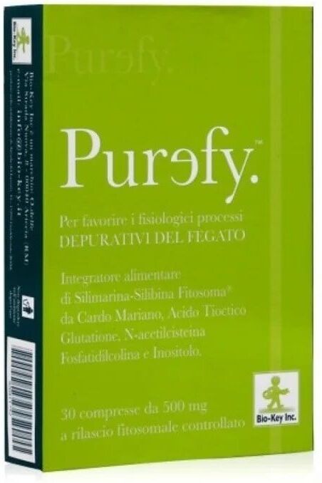 BIO + key Purefy Integratore Depurativo Fegato 30 Compresse