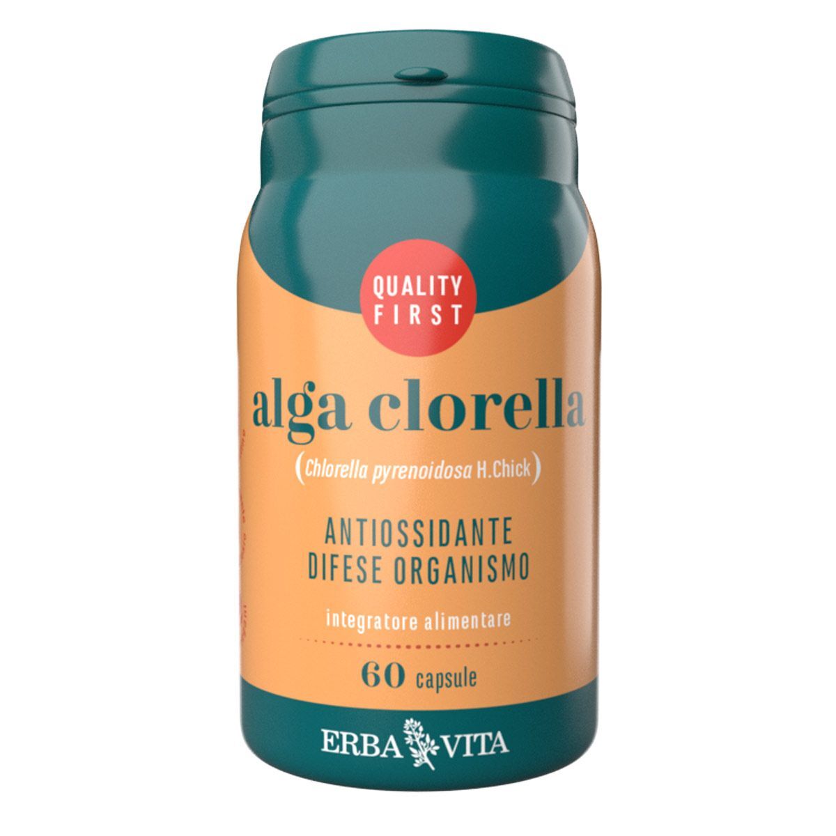 Erba Vita Alga Clorella Integratore Antiossidante 60 Capsule