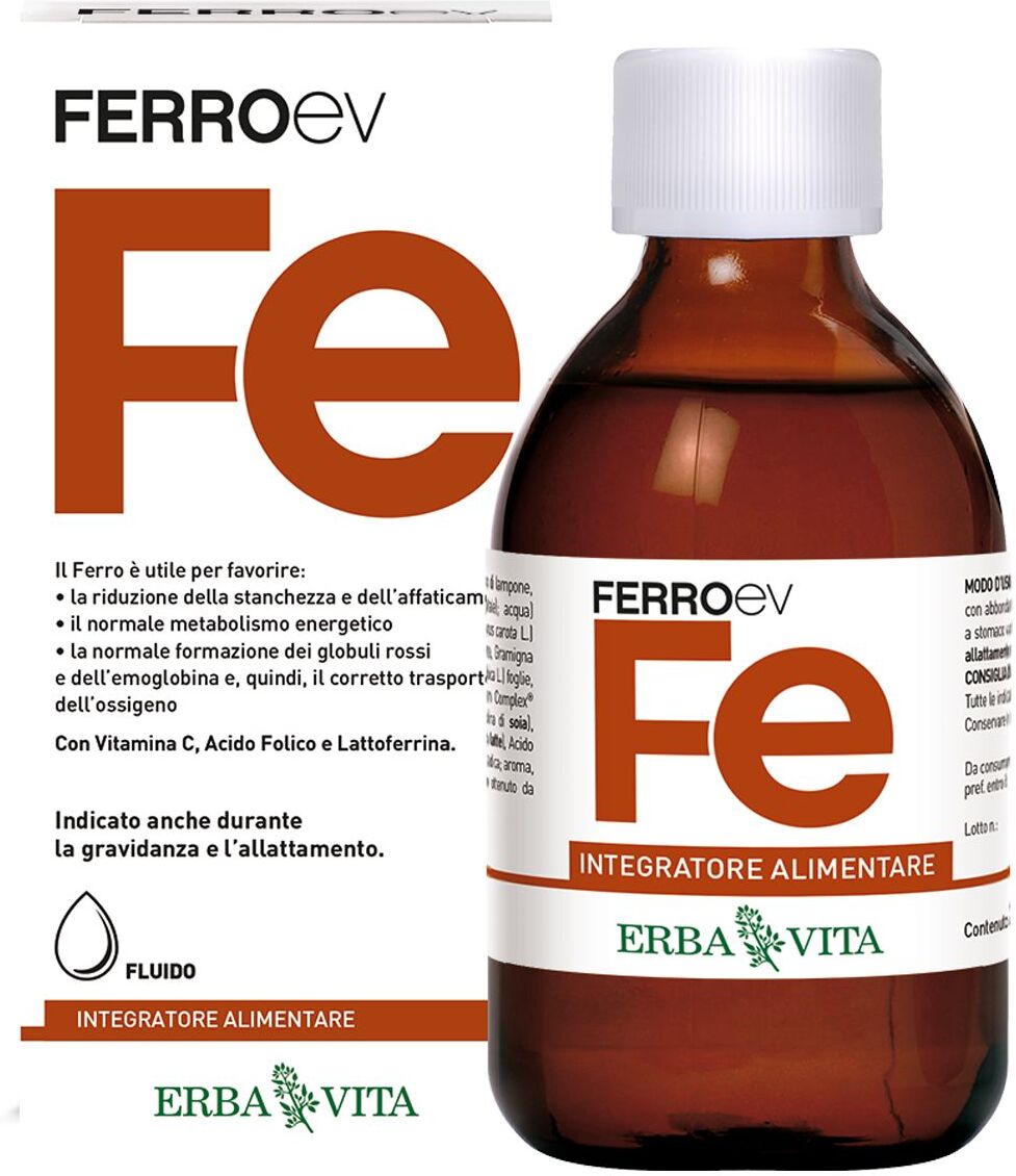 Erba Vita Ferro Ev Fluido Integratore Di Ferro 250ml