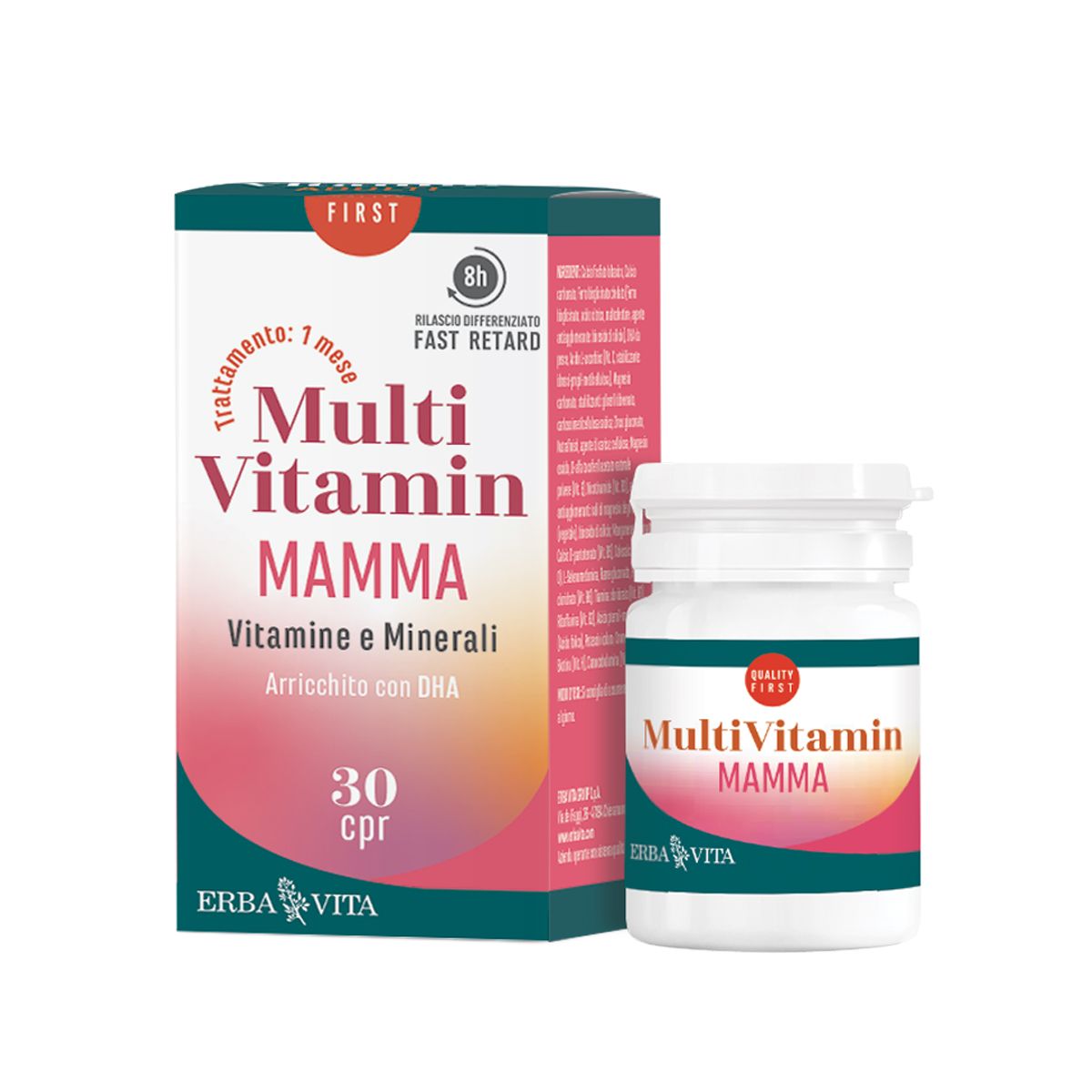 Erba Vita Multi Vitamin Mamma Integratore Multivitaminico 30 Compresse