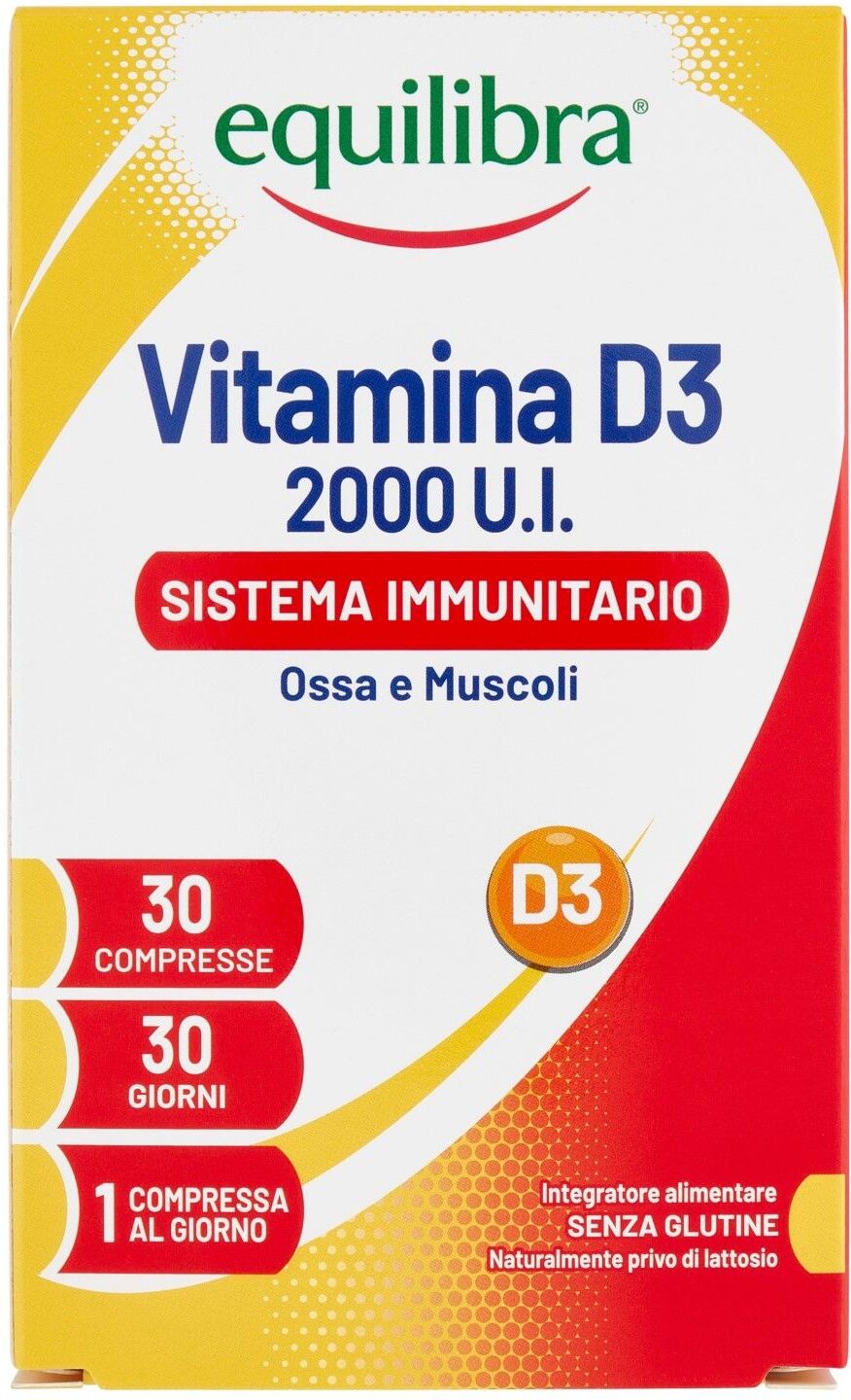 Equilibra Vitamina D3 2000ui Integratore Muscoli E Ossa 30 Compresse