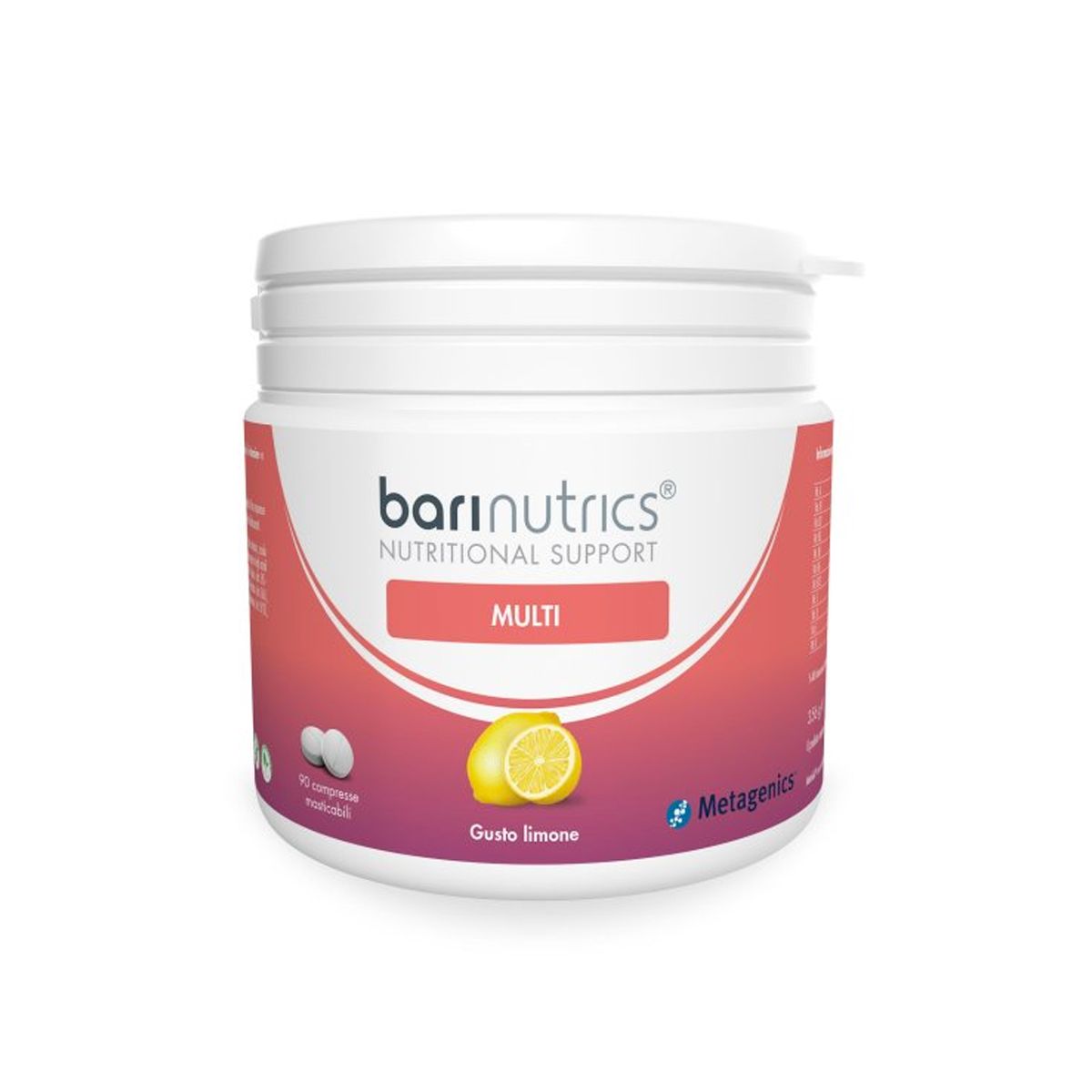 Metagenics Barinutrics Multi Limone Integratore Vitamine E Minerali 90 Compresse Masticabili