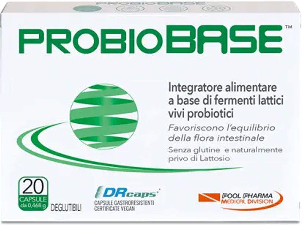 Pool Pharma Probiobase Integratore Fermenti Lattici 20 Capsule