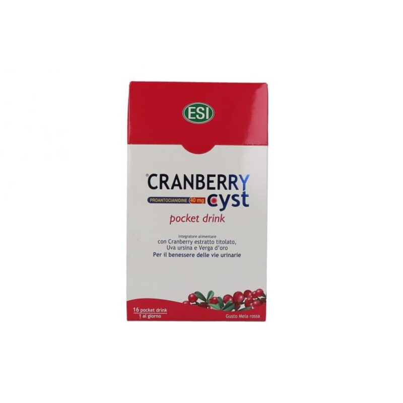 Esi Cranberry Cyst Pocket Drink 16 Bustine