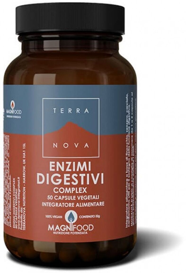 Terranova Complex Enzimi Digestivi Integratore Digestione 50 Capsule