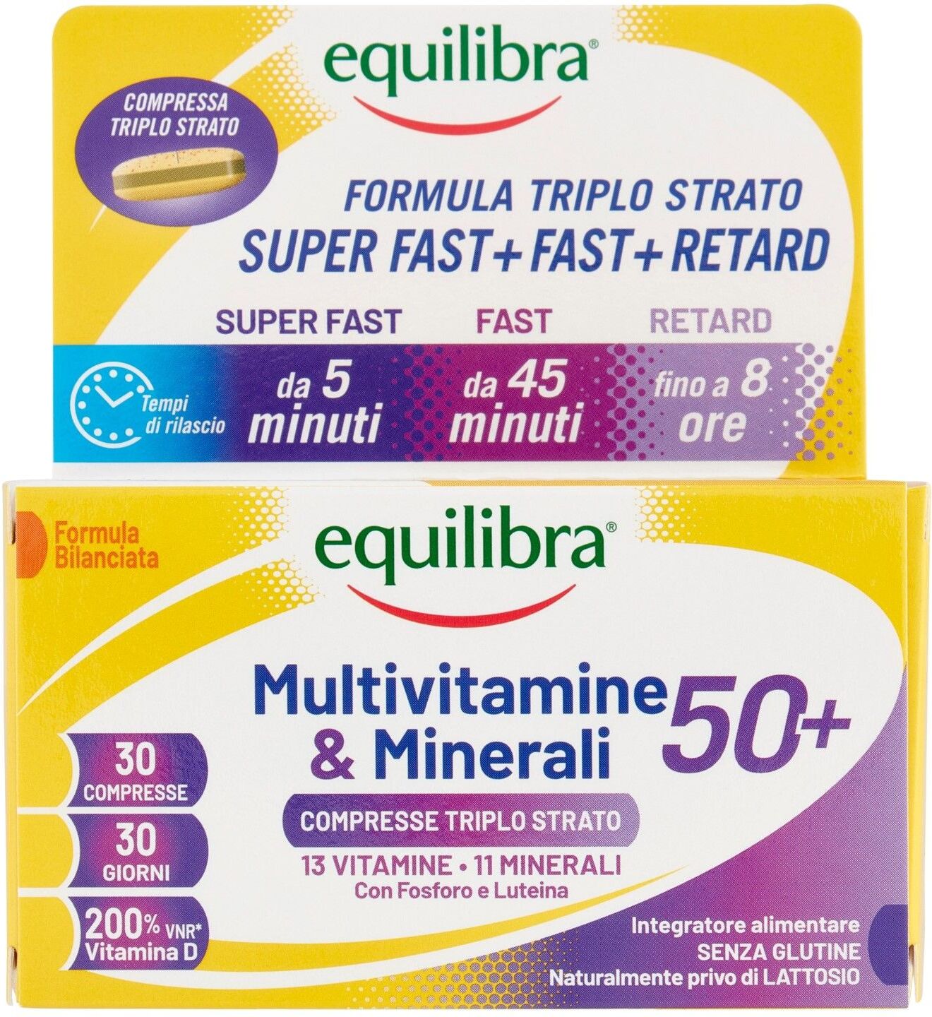 Equilibra Multivitamine E Minerali 50+ 30 Compresse Triplo Strato