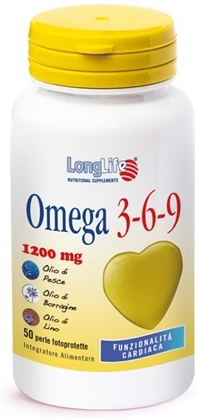 Longlife Omega 3-6-9 Integratore Controllo Lipidi 50 Perle