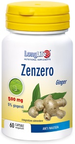 Longlife Zenzero 500mg 60 Capsule