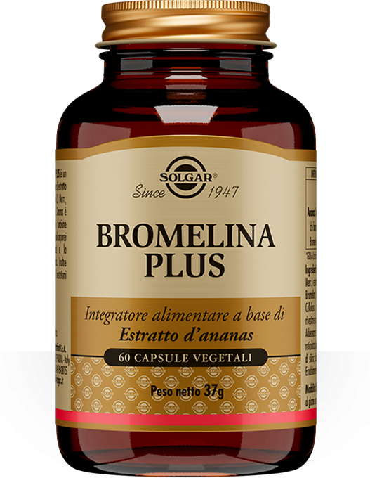 Solgar Bromelina Plus Integratore Digestione 60 Capsule