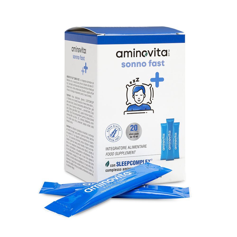 Promopharma Aminovita Plus Sonno Fast Integratore Alimentare 20 Stick