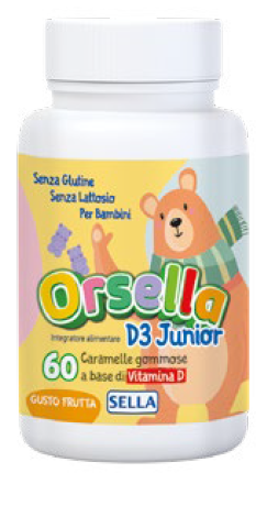 Vitamina D3 Junior Orsella 60 Caramelle