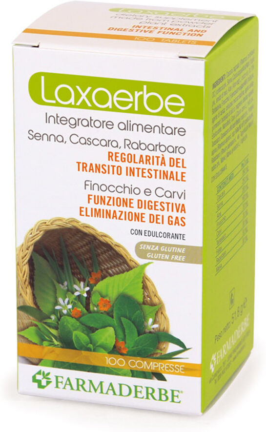 Farmaderbe Laxerbe Integratore Regolarità Intestinale 100 Compresse