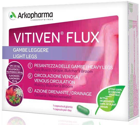 Arkofarm Arkopharma Vitiven Flux Integratore Gambe Pesanti 30 Capsule