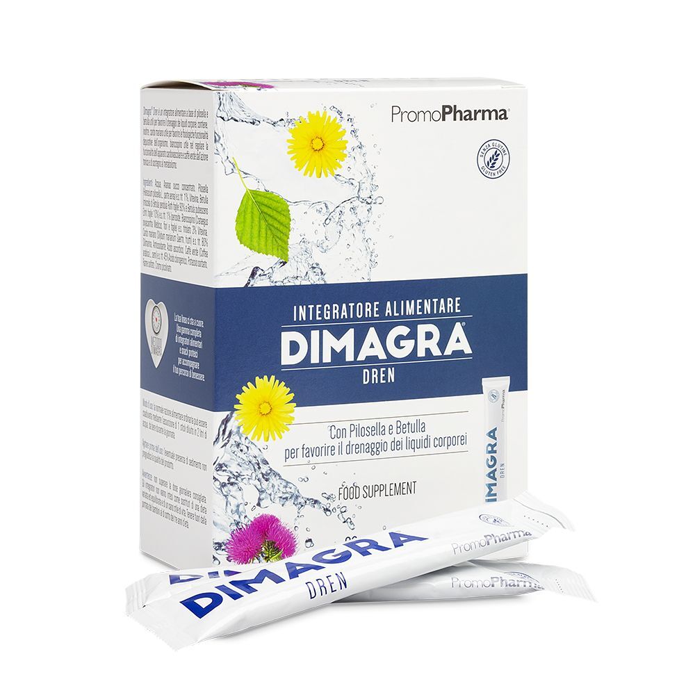 Promopharma Dimagra Dren Integratore Drenante 20 Stick Da 15ml