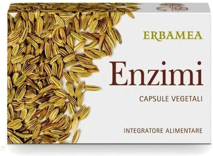 Erbamea Enzimi Integratore Intestino 24 Capsule Vegetali