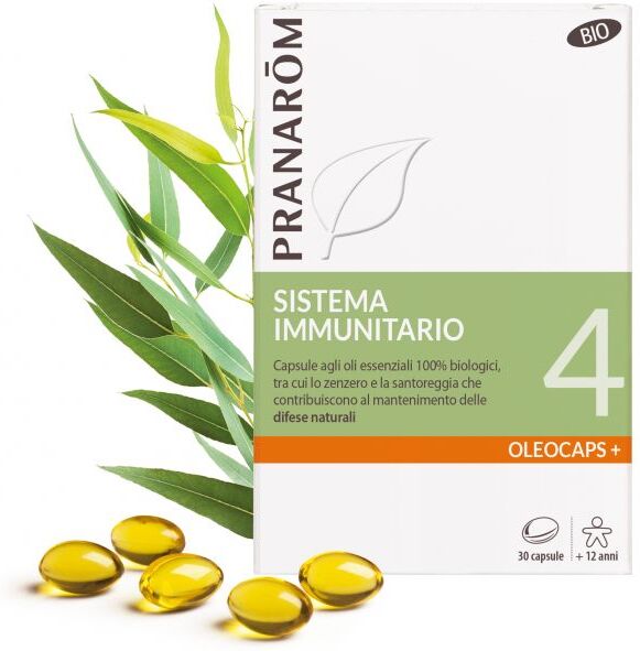 Pranarom Oleocaps 4 Integratore Sistema Immunitario 30 Capsule