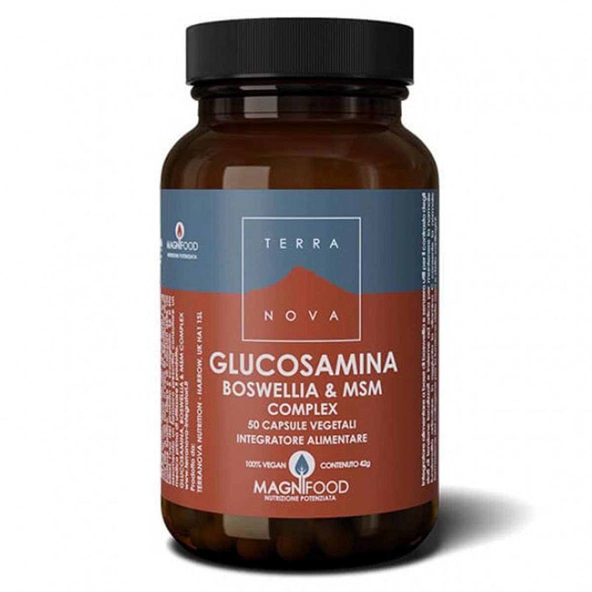 Terranova Complex Glucosamina Boswellia & Msm Integratore Articolazioni 50 Capsule