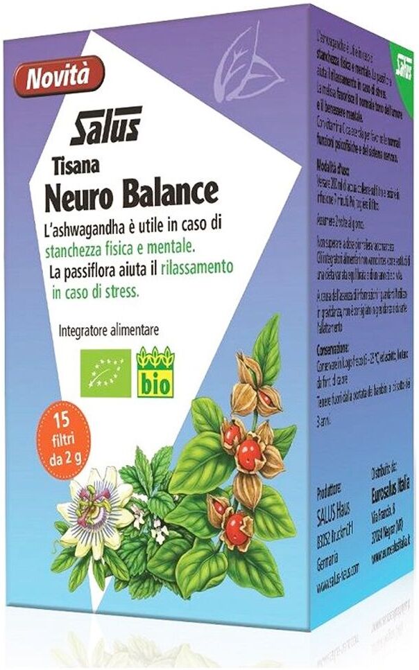 Salus Haus Neuro Balance Tisana Integratore Sistema Nervoso 15 Filtri