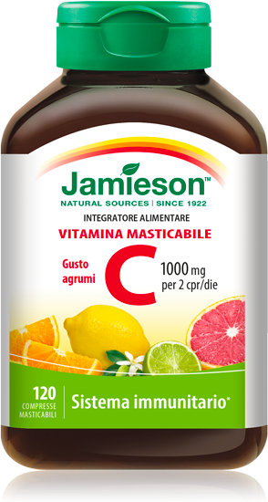 Jamieson Vitamina C Gusto Agrumi 120 Compresse Masticabili