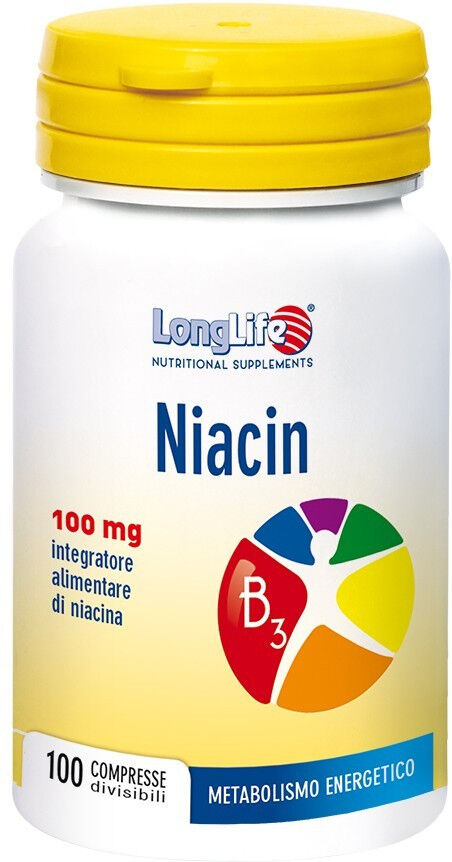 Longlife Niacin 100mg Integratore Circolazione 100 Compresse