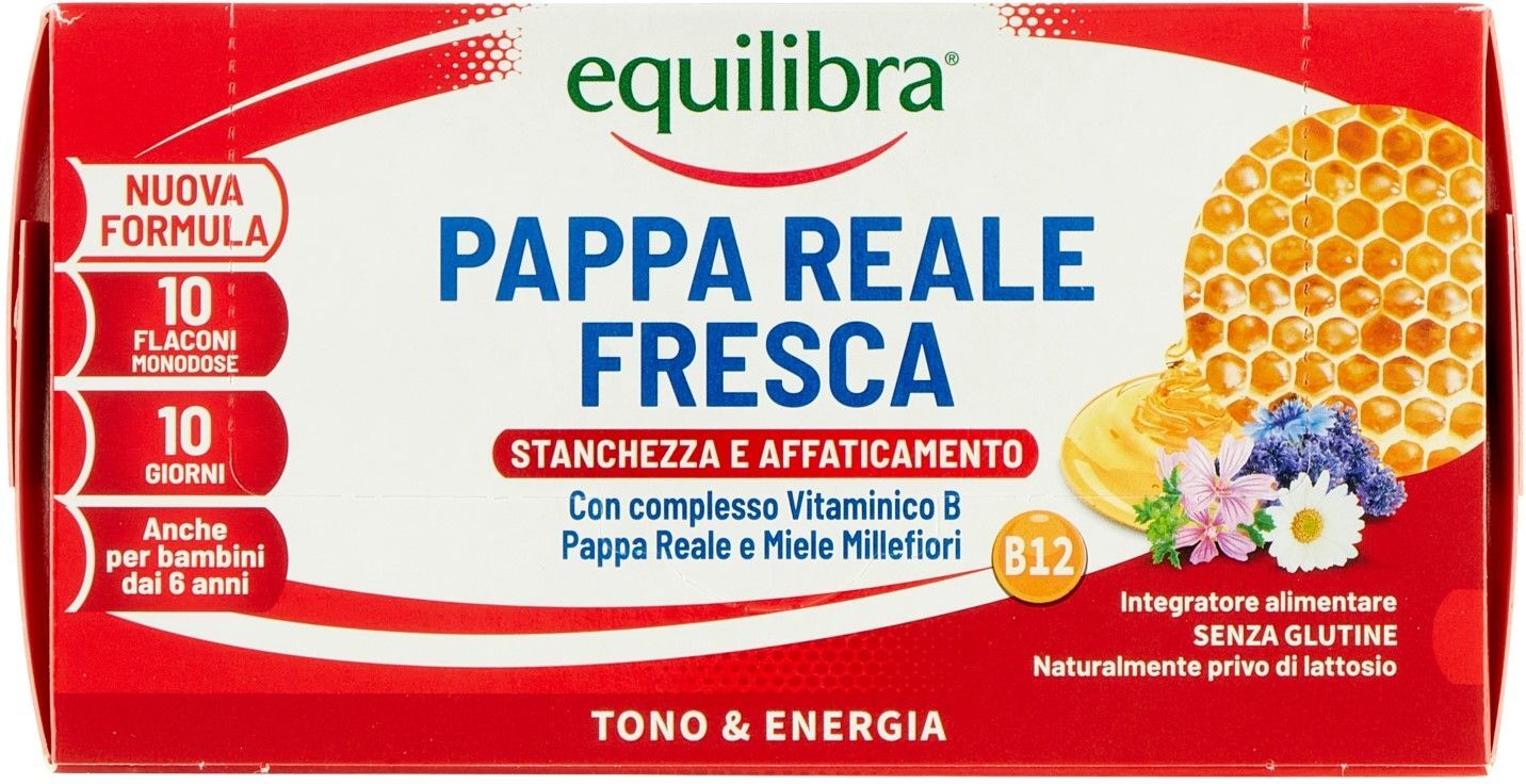 Equilibra Pappa Reale Fresca Integratore Stanchezza 10 Flaconcini