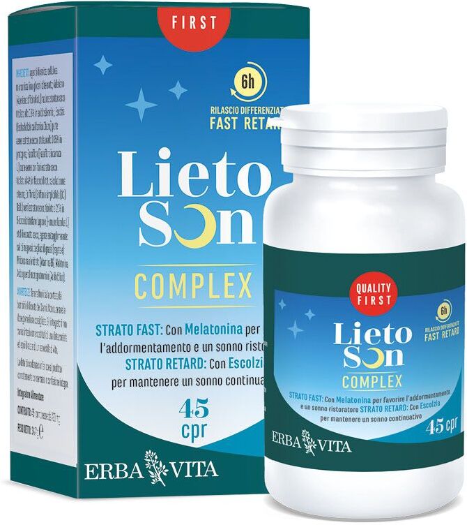 Erba Vita Lietoson Complex Integratore Sonno 45 Compresse