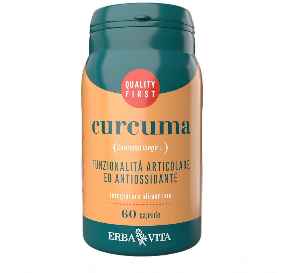 Erba Vita Curcuma Integratore Articolazioni 60 Capsule