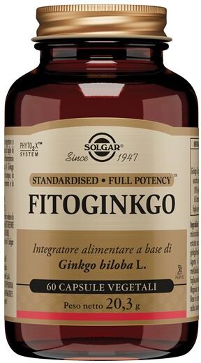 Solgar It. Multinutrient Spa Fitoginkgo 60 Vegicps Solgar