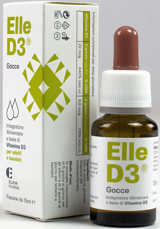 Elleva Pharma Srl Elle D3 Gocce 15ml