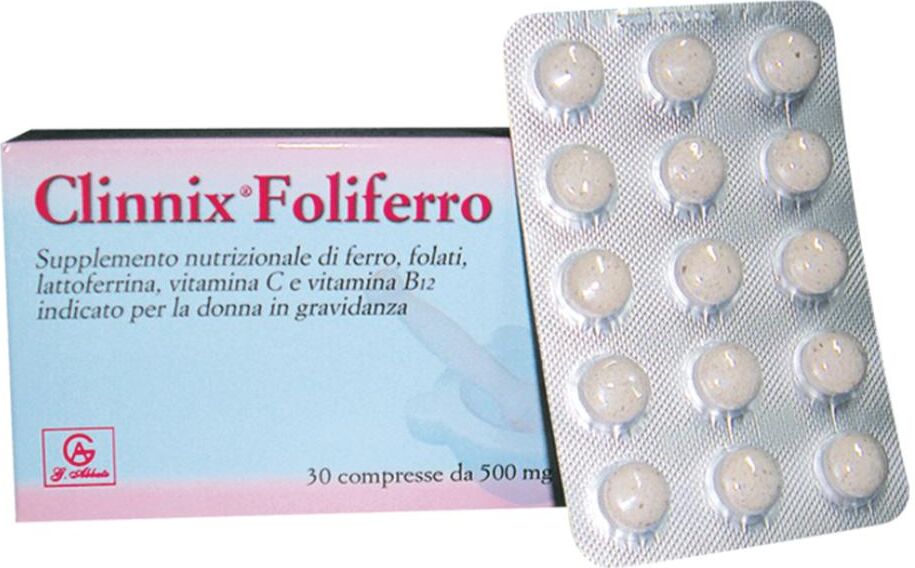 Abbate A&v Pharma Srl Clinnix-Foliferro Integ 30 Cpr