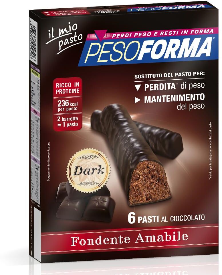 Nutrition & Sante' Italia Spa Pesoforma Bar Dark Fond 12pz