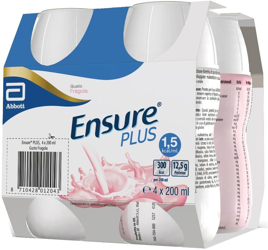 Abbott Ensure Plus Fragola 4x200ml